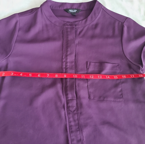 Simply Vera Wang Purple Blouse - Picture 8 of 9